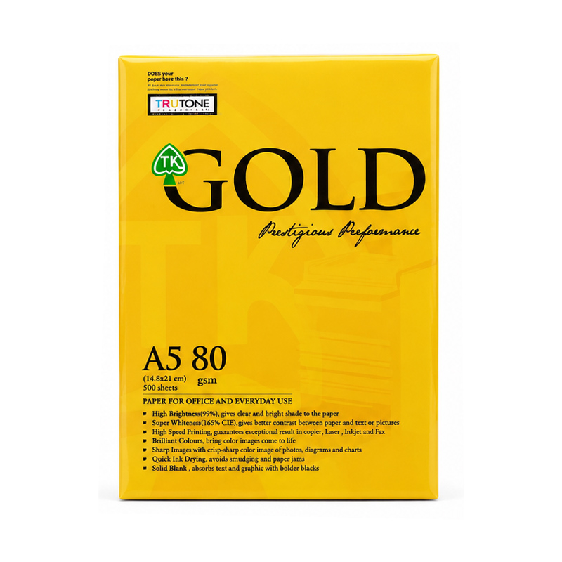 کاغذ A5 گلد 80 گرم بسته 500 برگی