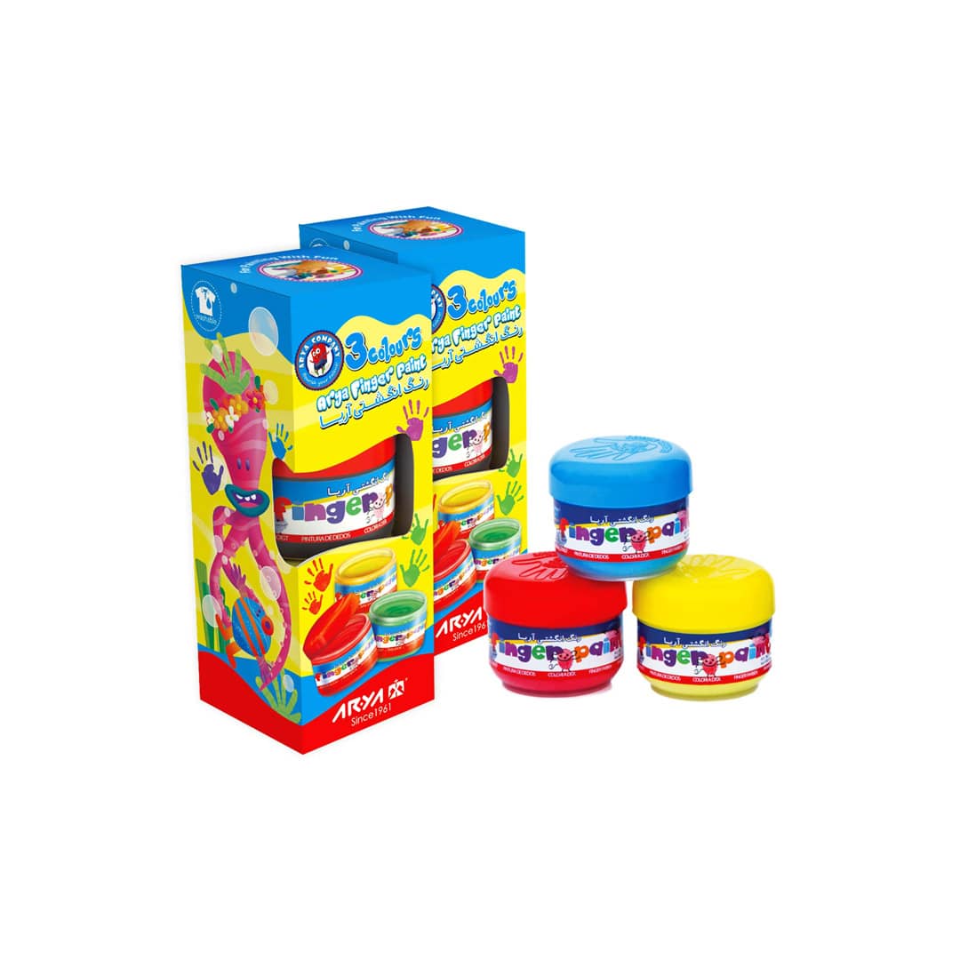 رنگ انگشتی 3 رنگ آریا کد 70162