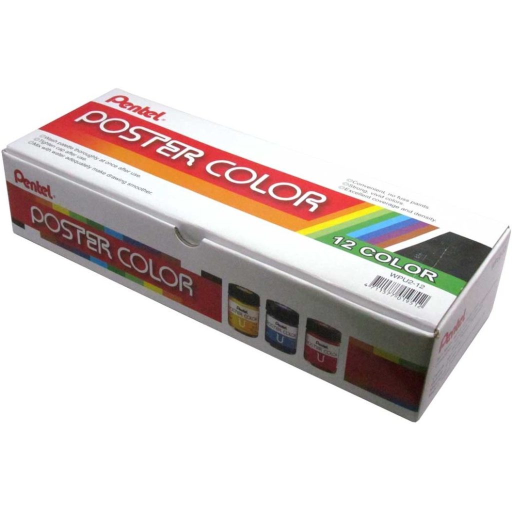گواش 12 رنگ پنتل pentel