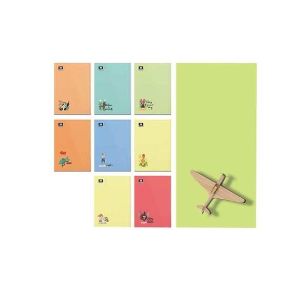 دفتر مشق 50 برگ ته چسب آفاق کد 3 کارتن 130 عددی