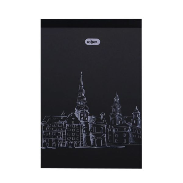 دفتر طراحی مشکی کلیپس Clips کد 02