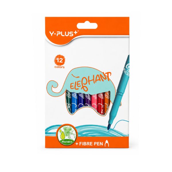 ماژیک رنگ آمیزی Y PLUS بسته 12 رنگ
