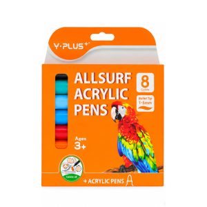ماژیک اکریلیک 8 رنگ وای پلاس Y-PLUS