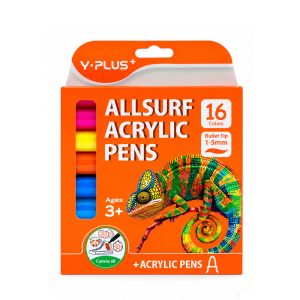 ماژیک اکریلیک 16 رنگ وای پلاس Y-PLUS