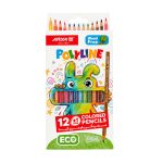 مداد رنگی 12+1 رنگ آریا مدل Polyline